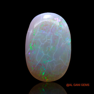 4.00 Cts Unheated Australian Fire Opal Loose Gemstone Oval Cabochon Natural 17x11x3 mm AB-514