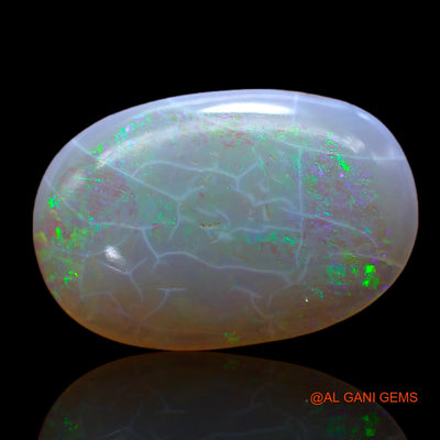 4.00 Cts Unheated Australian Fire Opal Loose Gemstone Oval Cabochon Natural 17x11x3 mm AB-514