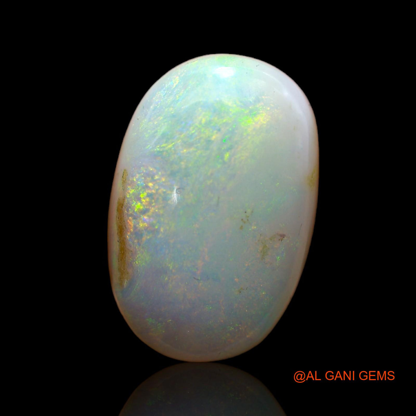 Natural Fire Opal Gemstone 6.00 Cts Loose Oval Cabochon From Australia 16x11x5 mm AB-517