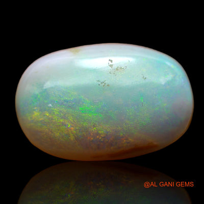 Natural Fire Opal Gemstone 6.00 Cts Loose Oval Cabochon From Australia 16x11x5 mm AB-517