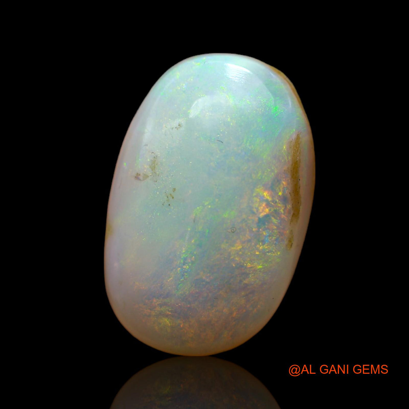 Natural Fire Opal Gemstone 6.00 Cts Loose Oval Cabochon From Australia 16x11x5 mm AB-517
