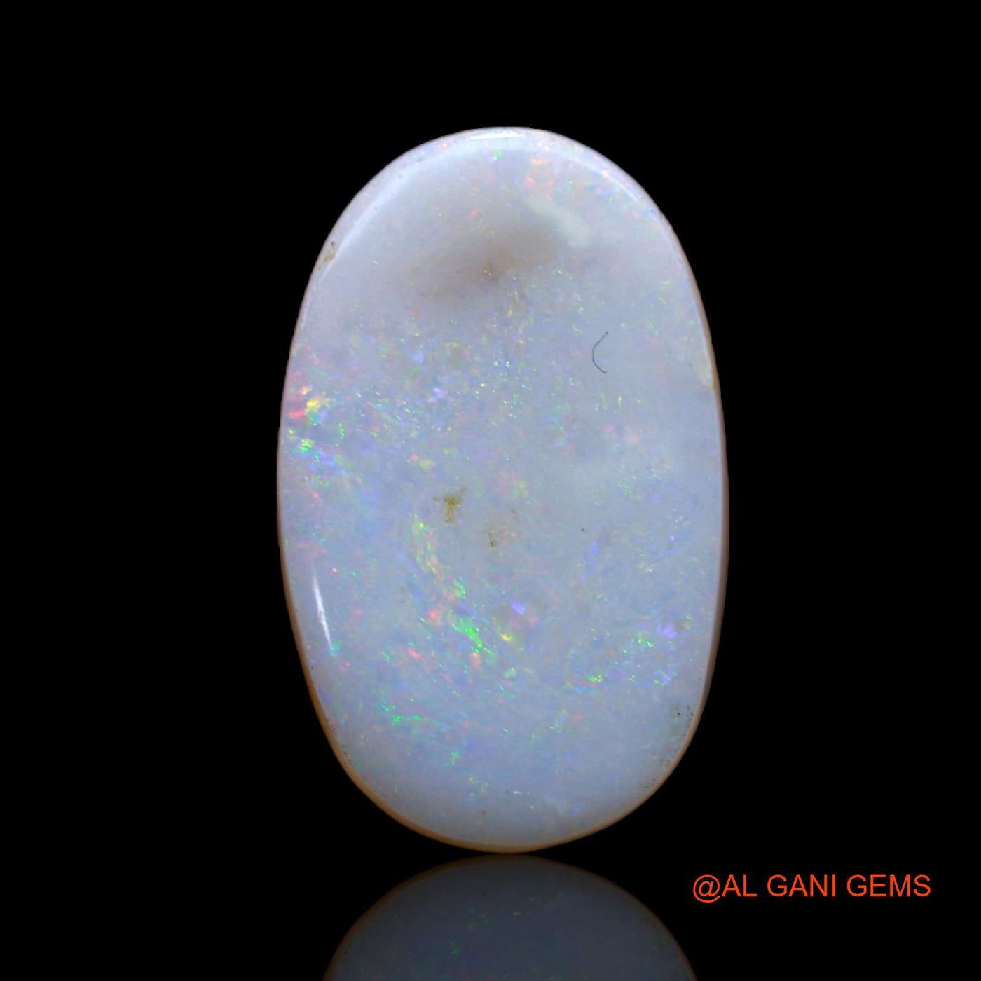 4.00 Cts Unheated Australian Fire Opal Loose Gemstone Oval Cabochon Natural 17x11x3 mm AB-518
