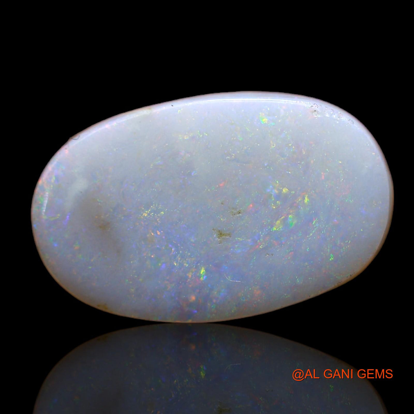 4.00 Cts Unheated Australian Fire Opal Loose Gemstone Oval Cabochon Natural 17x11x3 mm AB-518