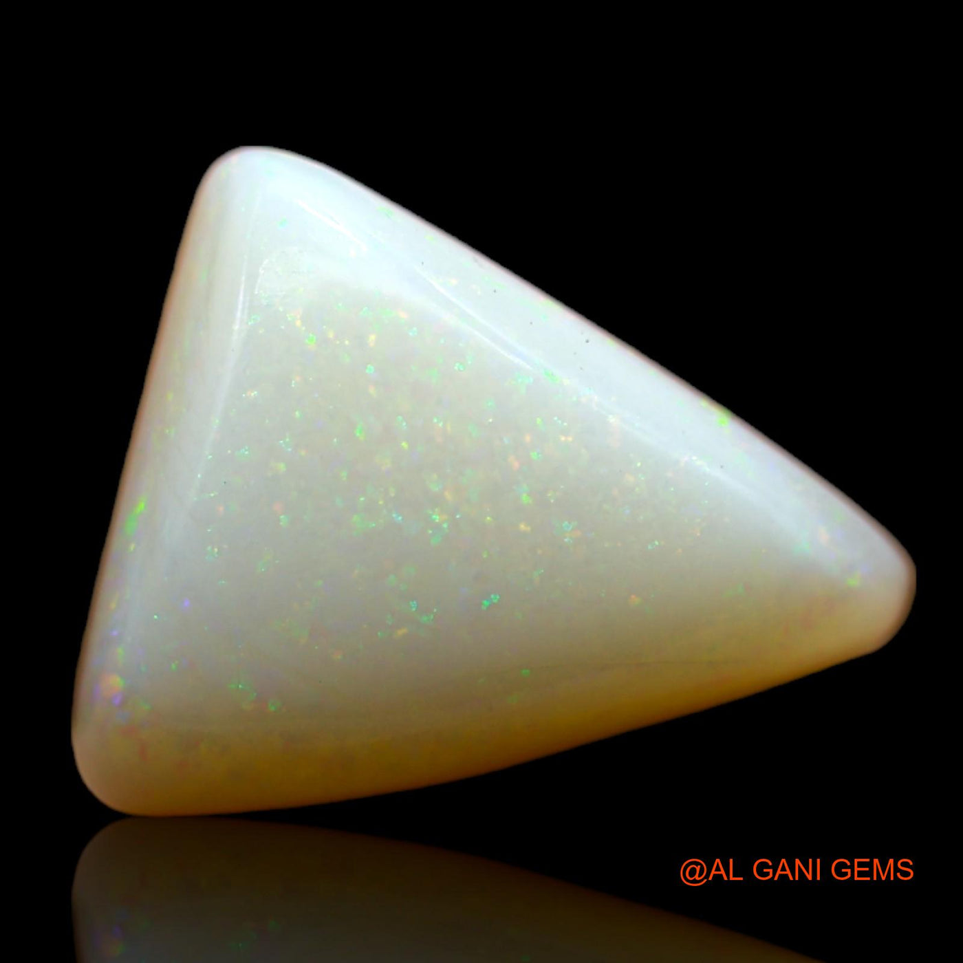 6.00 Cts Natural Australian Fire Opal Loose Gemstone Trillion Cabochon 14x12x7 mm AB-520