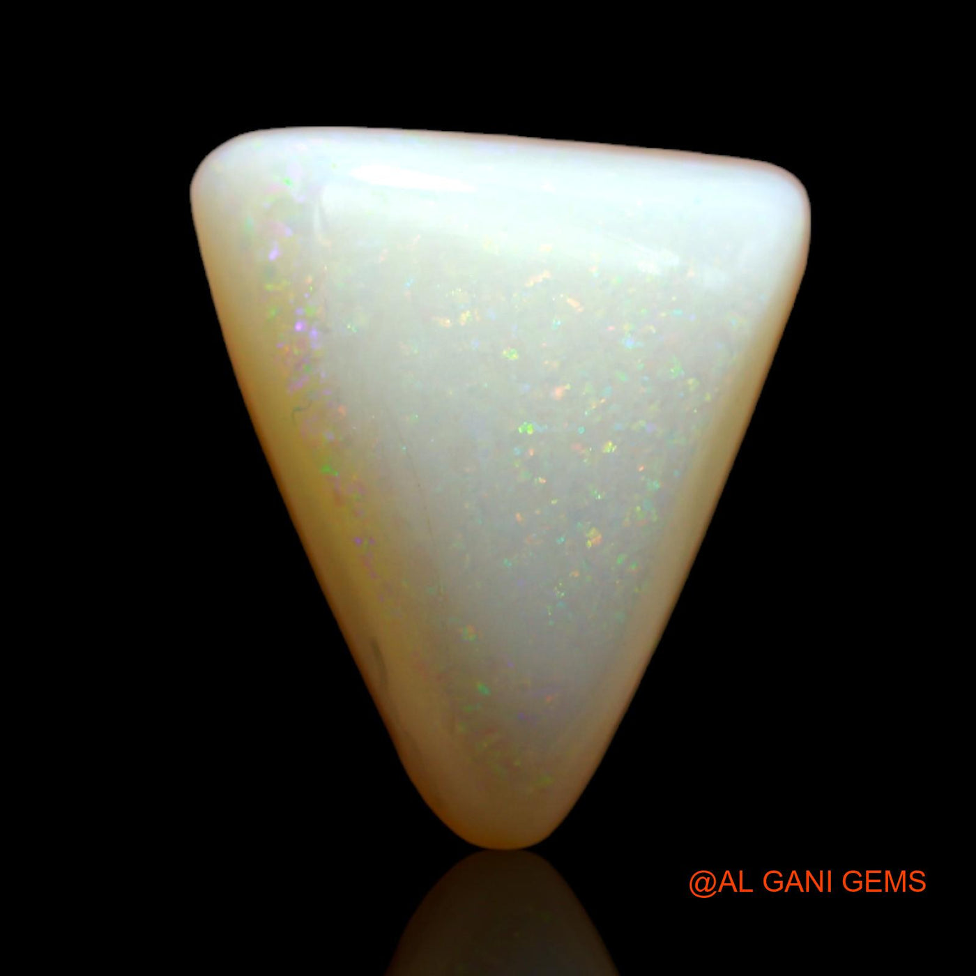 6.00 Cts Natural Australian Fire Opal Loose Gemstone Trillion Cabochon 14x12x7 mm AB-520