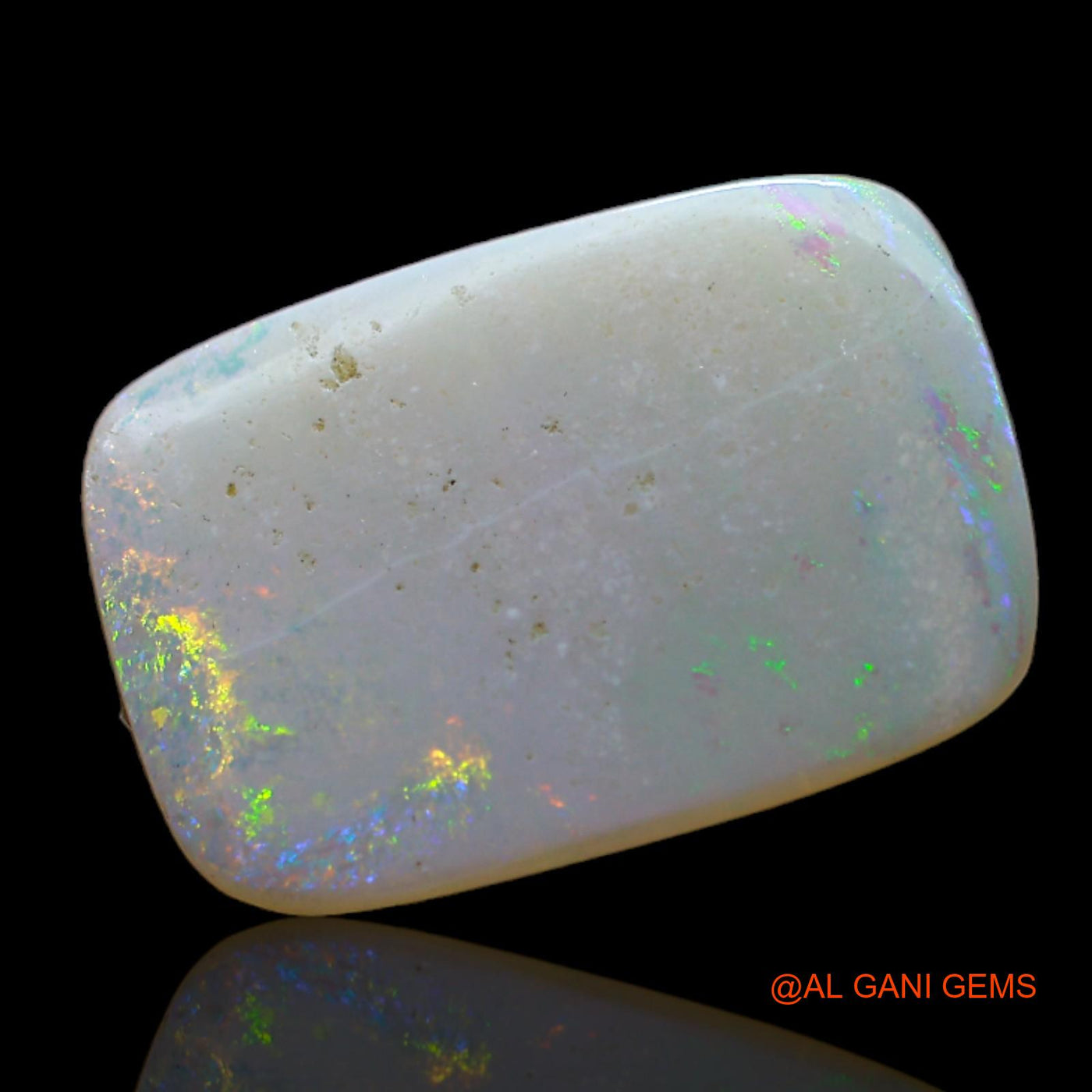 2.60 Cts Natural Australian Fire Opal Loose Gemstone Oval Cabochon 17x11x1 mm AB-521