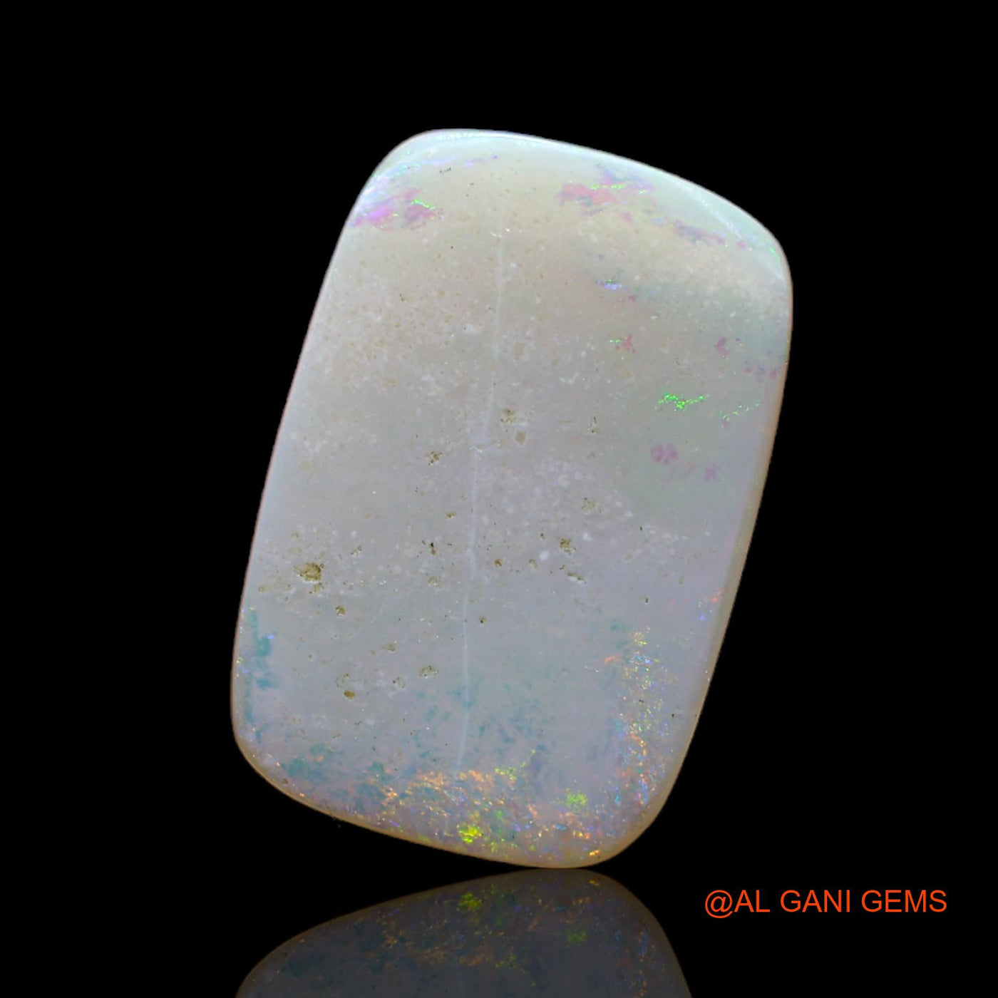 2.60 Cts Natural Australian Fire Opal Loose Gemstone Oval Cabochon 17x11x1 mm AB-521