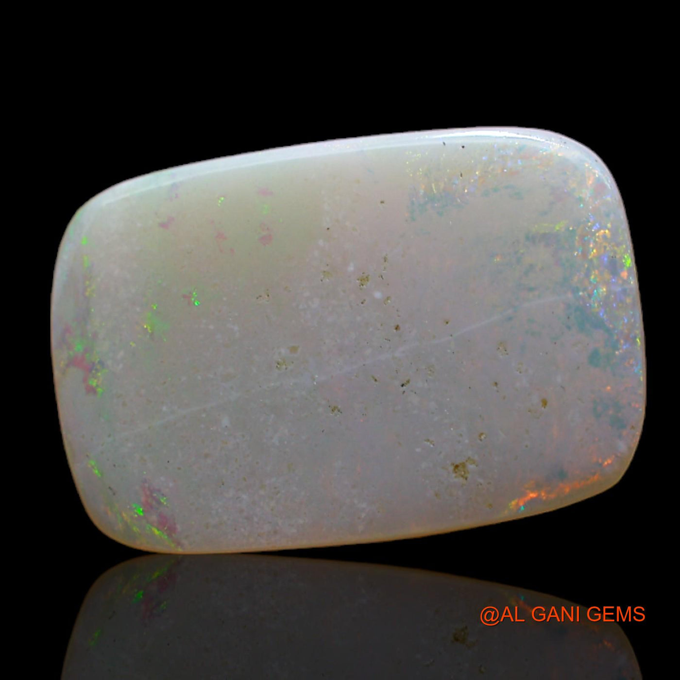 2.60 Cts Natural Australian Fire Opal Loose Gemstone Oval Cabochon 17x11x1 mm AB-521