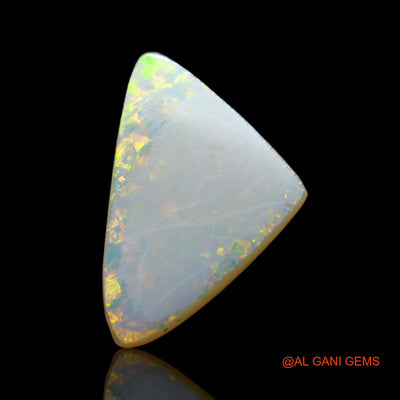 3.00 Cts Unheated Australian Fire Opal Loose Gemstone Trillion Cabochon Natural 18x13x3 mm AB-522