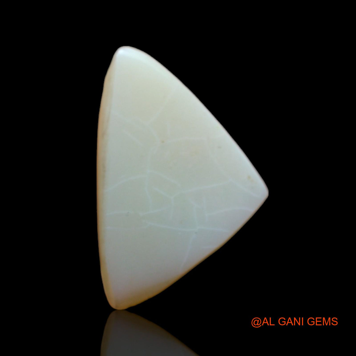 3.00 Cts Unheated Australian Fire Opal Loose Gemstone Trillion Cabochon Natural 18x13x3 mm AB-522