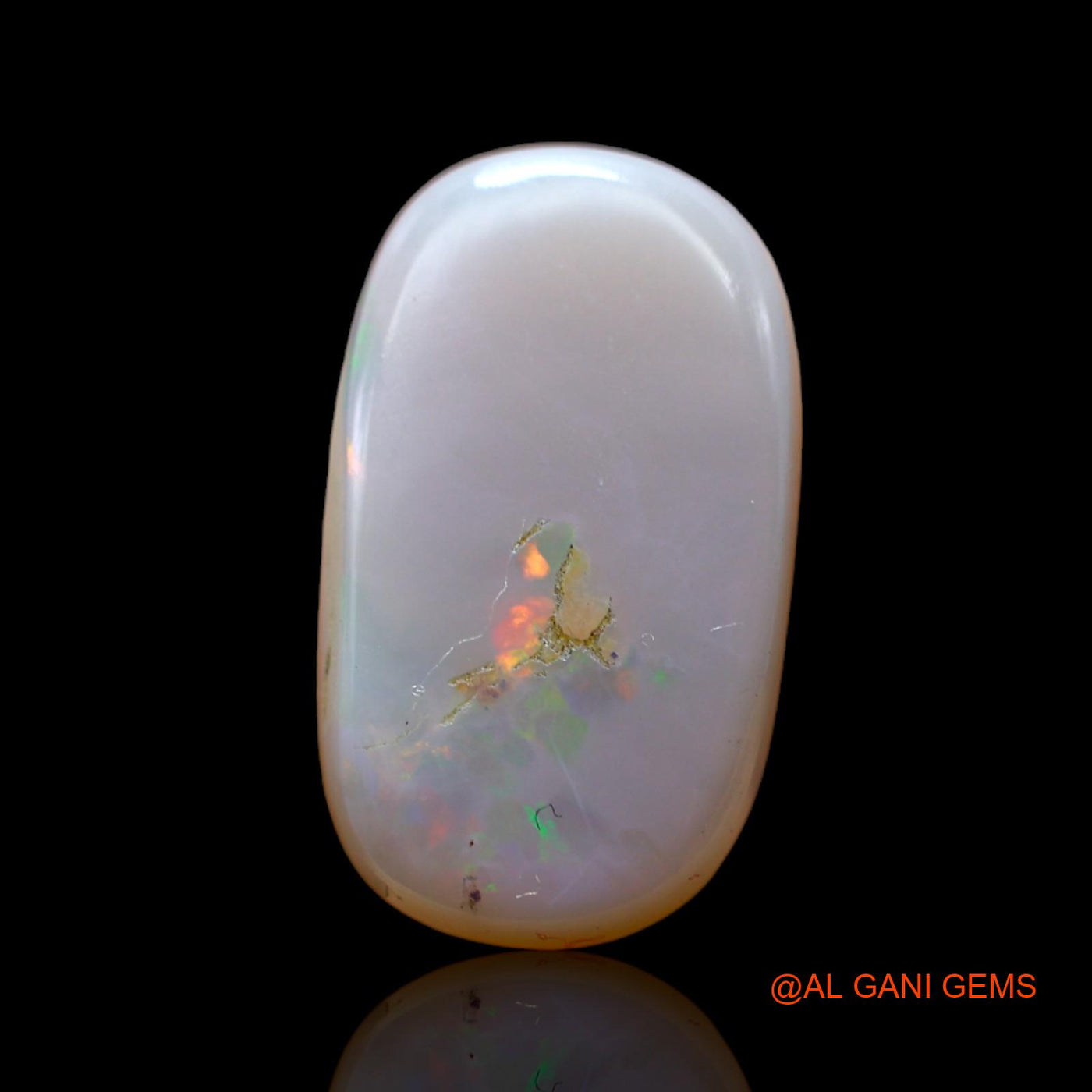 6.00 Cts Natural Australian Fire Opal Loose Gemstone Oval Cabochon 18x10x4 mm AB-523