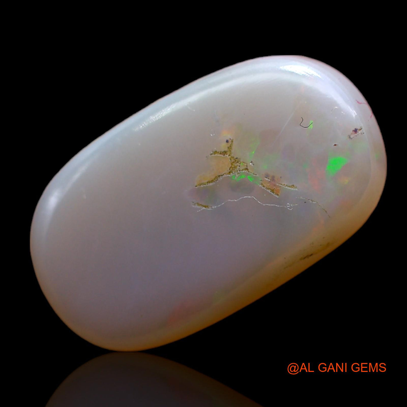 6.00 Cts Natural Australian Fire Opal Loose Gemstone Oval Cabochon 18x10x4 mm AB-523