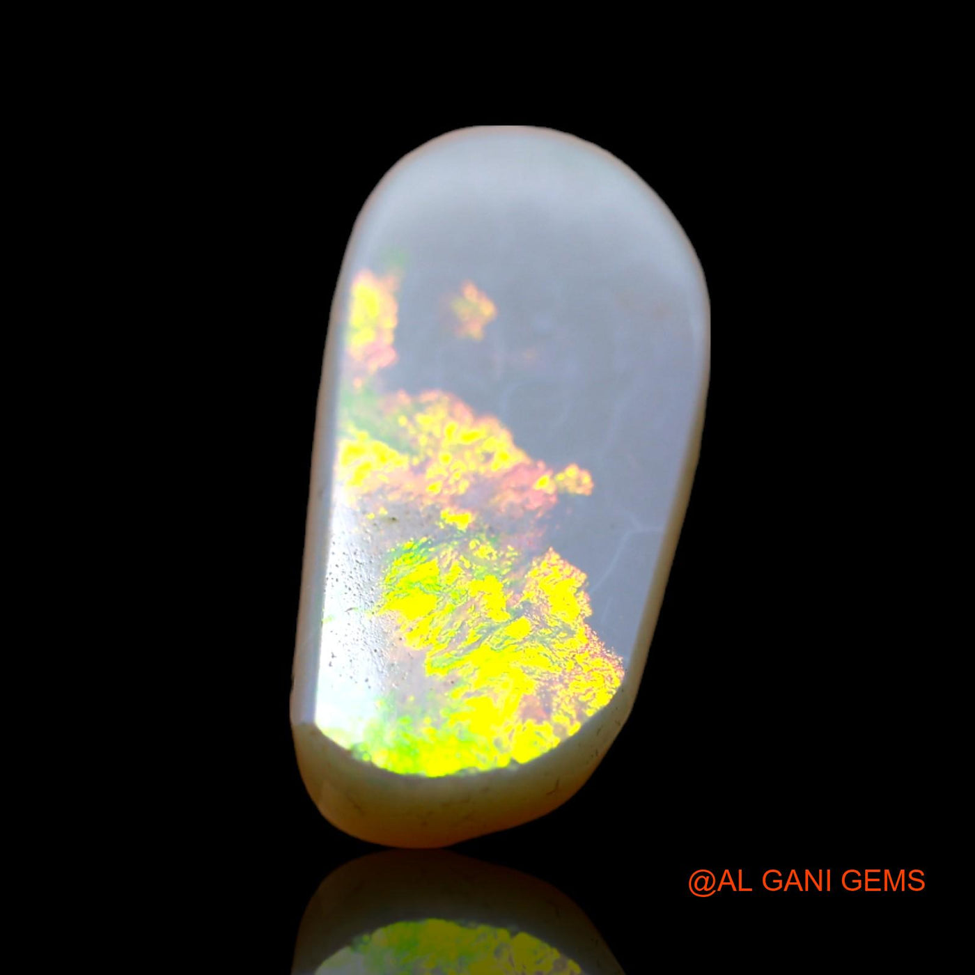 Natural Untreated Fire Opal Loose Gemstone Fancy Cabochon From Australia 5.00 Cts 20x9x3 mm AB-524
