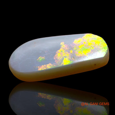 Natural Untreated Fire Opal Loose Gemstone Fancy Cabochon From Australia 5.00 Cts 20x9x3 mm AB-524
