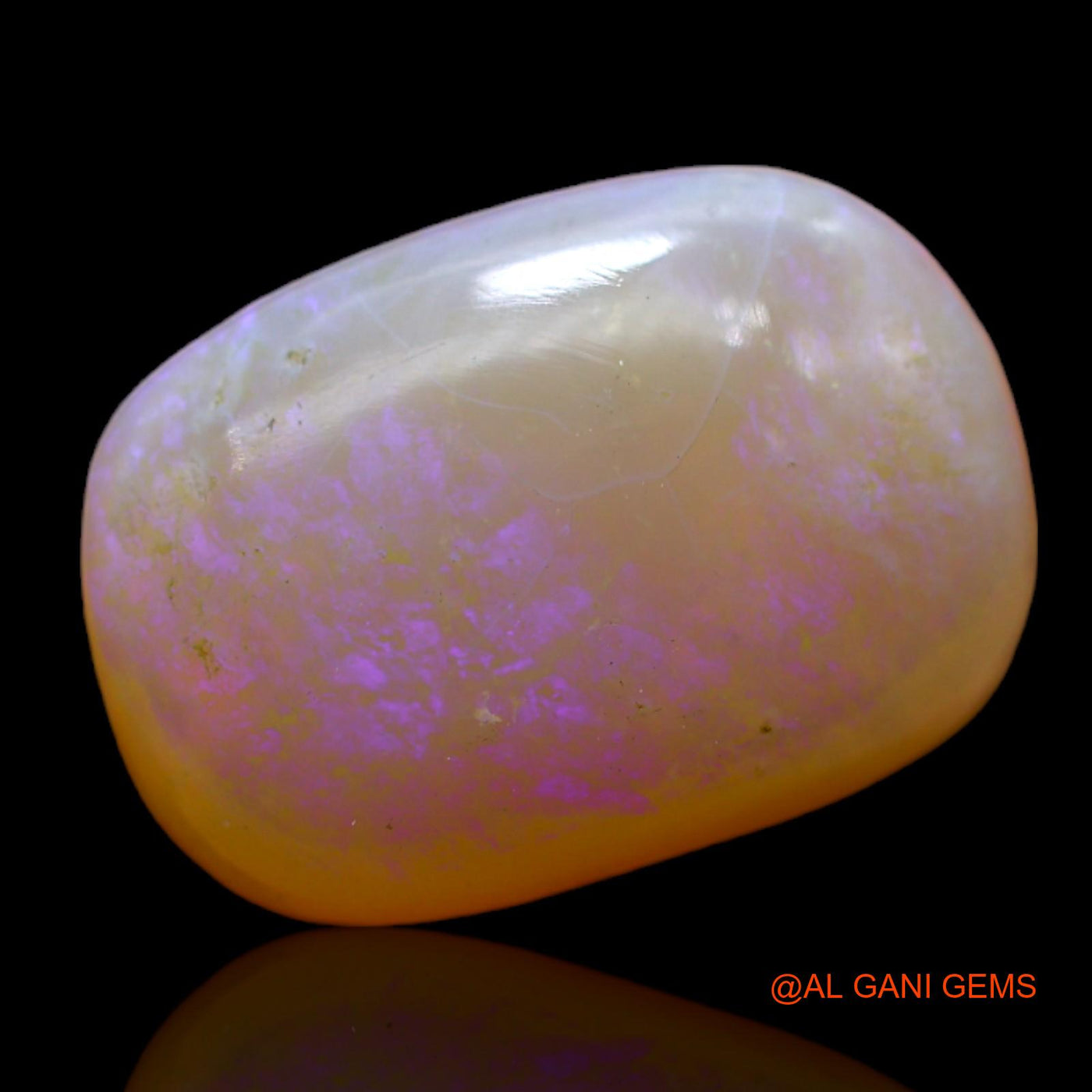 9.00 Cts Natural Australian Fire Opal Loose Gemstone Oval Cabochon 16x11x7 mm AB-527