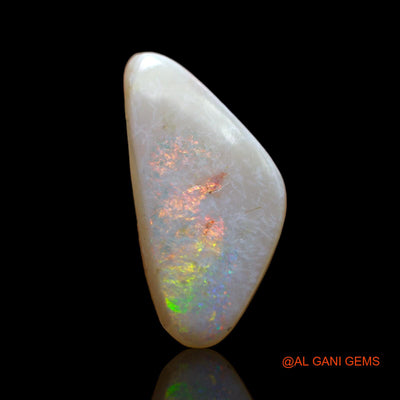 5.00 Cts Unheated Australian Fire Opal Loose Gemstone Trillion Cabochon Natural 19x9x5 mm AB-528