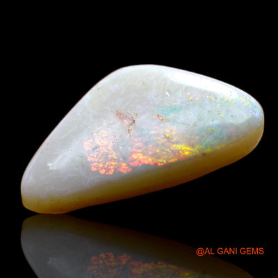 5.00 Cts Unheated Australian Fire Opal Loose Gemstone Trillion Cabochon Natural 19x9x5 mm AB-528