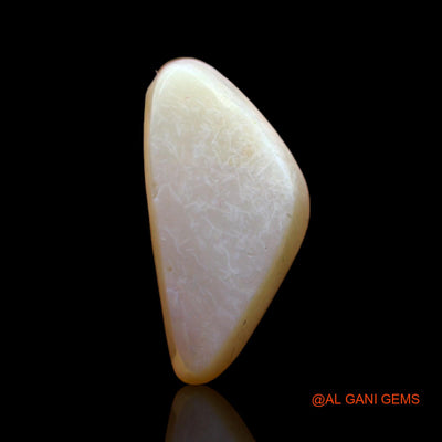 5.00 Cts Unheated Australian Fire Opal Loose Gemstone Trillion Cabochon Natural 19x9x5 mm AB-528