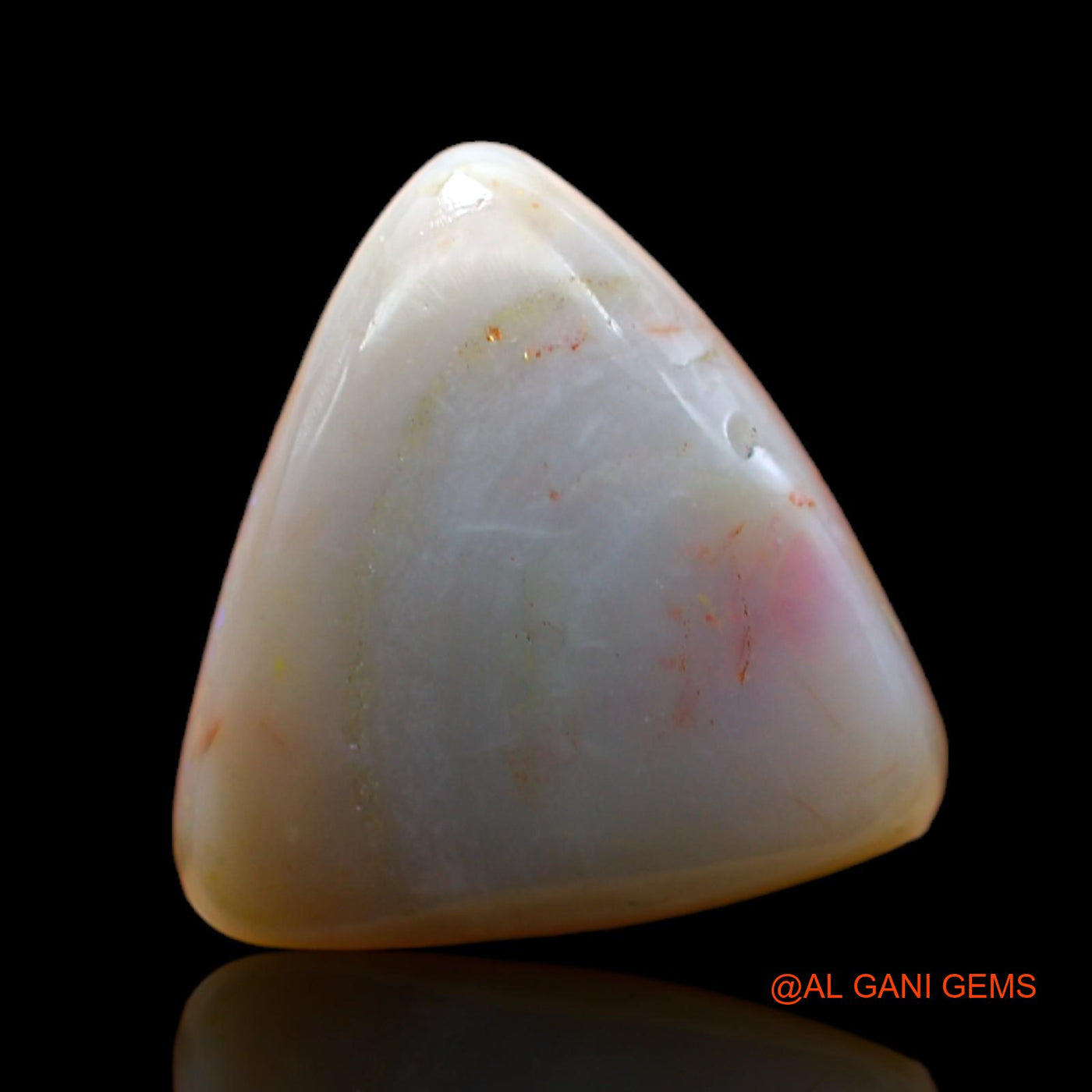 Natural Fire Opal Gemstone 6.00 Cts Loose Trillion Cabochon From Australia 15x13x6 mm AB-529