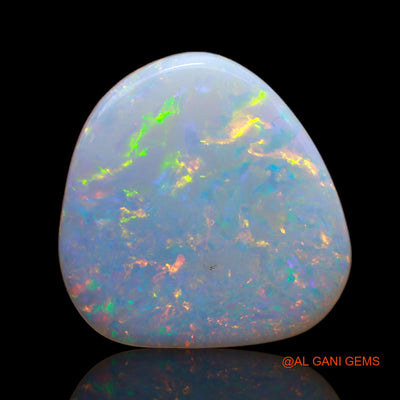 Natural Untreated Fire Opal Loose Gemstone Fancy Cabochon From Australia 5.65 Cts 16x16x3 mm AB-52