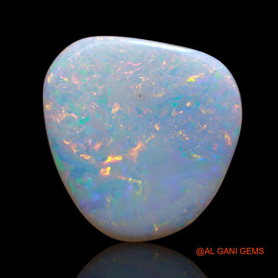 Natural Untreated Fire Opal Loose Gemstone Fancy Cabochon From Australia 5.65 Cts 16x16x3 mm AB-52