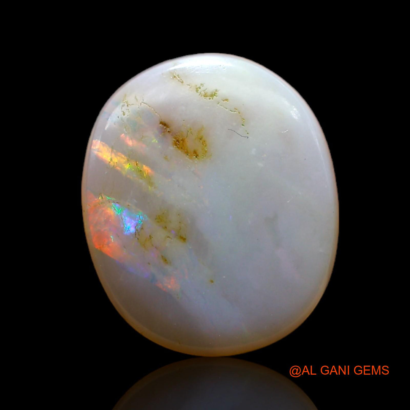 5.00 Cts Natural Australian Fire Opal Oval Cabochon Loose Gemstone For Jewelry 15x12x3 mm AB-530