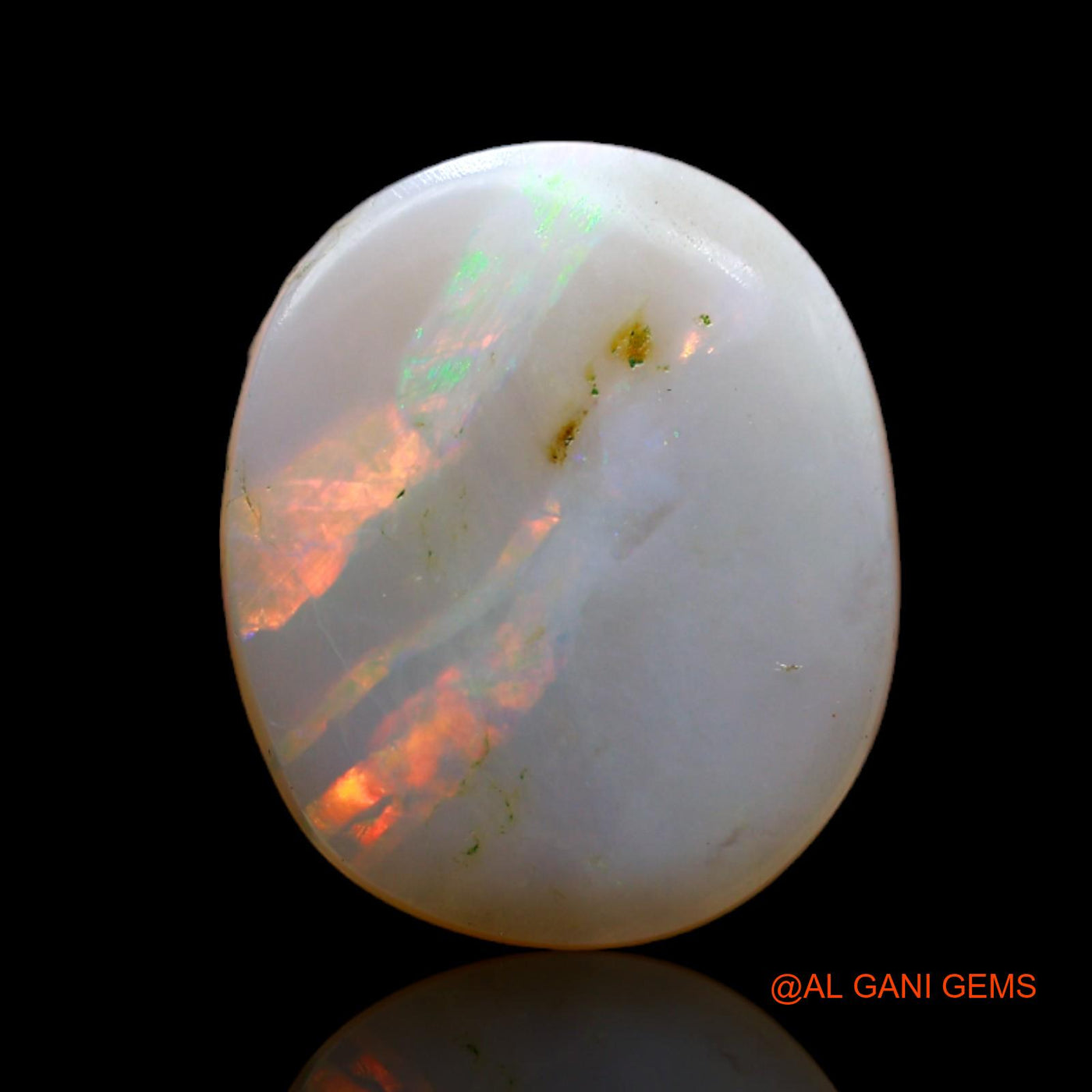 5.00 Cts Natural Australian Fire Opal Oval Cabochon Loose Gemstone For Jewelry 15x12x3 mm AB-530