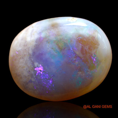 7.00 Cts Unheated Australian Fire Opal Loose Gemstone Oval Cabochon Natural 15x12x2 mm AB-531