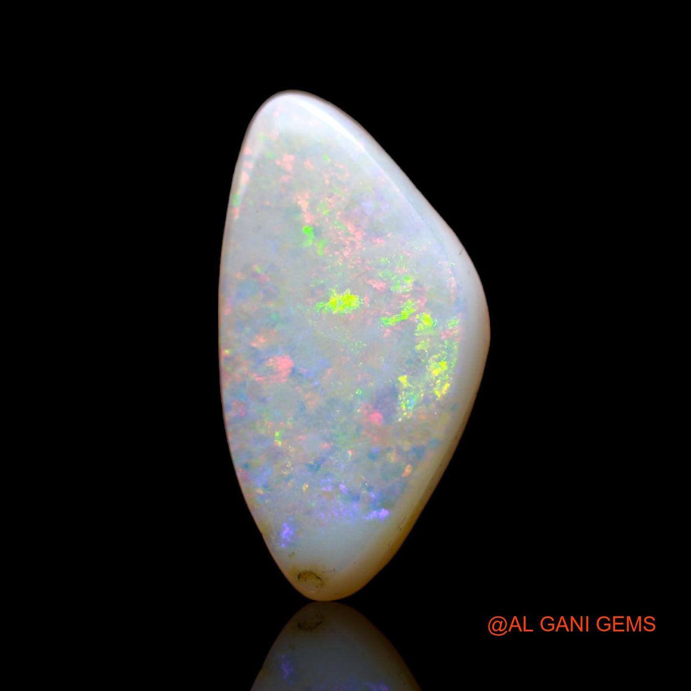 5.00 Cts Natural Australian Fire Opal Loose Gemstone Fancy Cabochon 19x10x4 mm AB-532