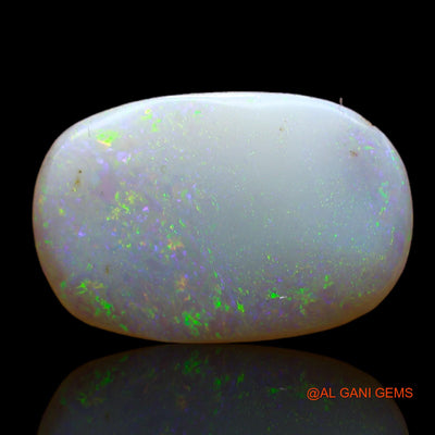 3.00 Cts Unheated Australian Fire Opal Loose Gemstone Oval Cabochon Natural 17x11x2 mm AB-533