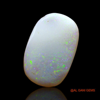 3.00 Cts Unheated Australian Fire Opal Loose Gemstone Oval Cabochon Natural 17x11x2 mm AB-533