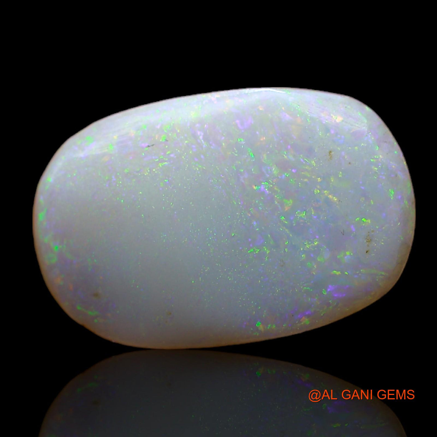 3.00 Cts Unheated Australian Fire Opal Loose Gemstone Oval Cabochon Natural 17x11x2 mm AB-533