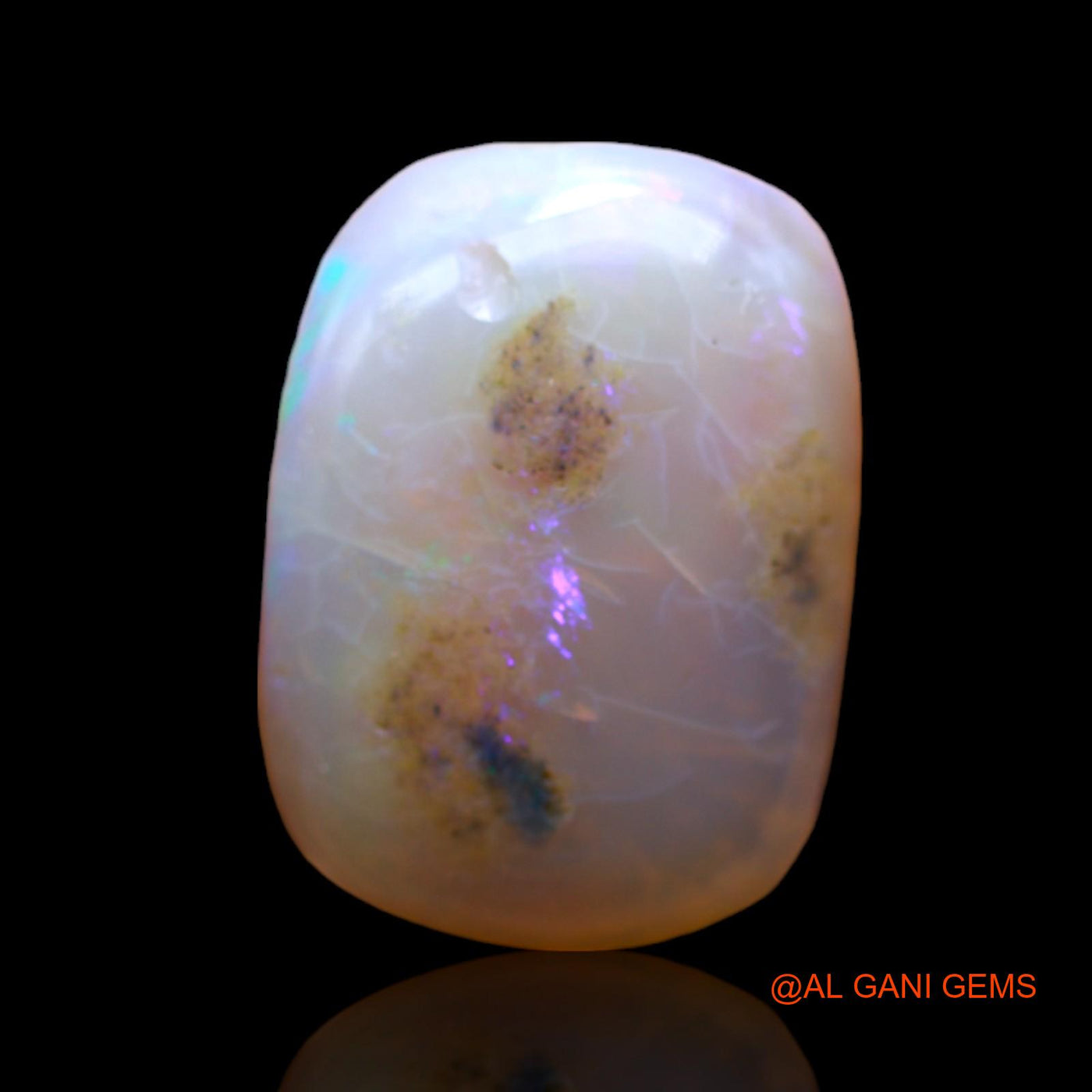 5.00 Cts Natural Australian Fire Opal Loose Gemstone Oval Cabochon 16x11x4 mm AB-534