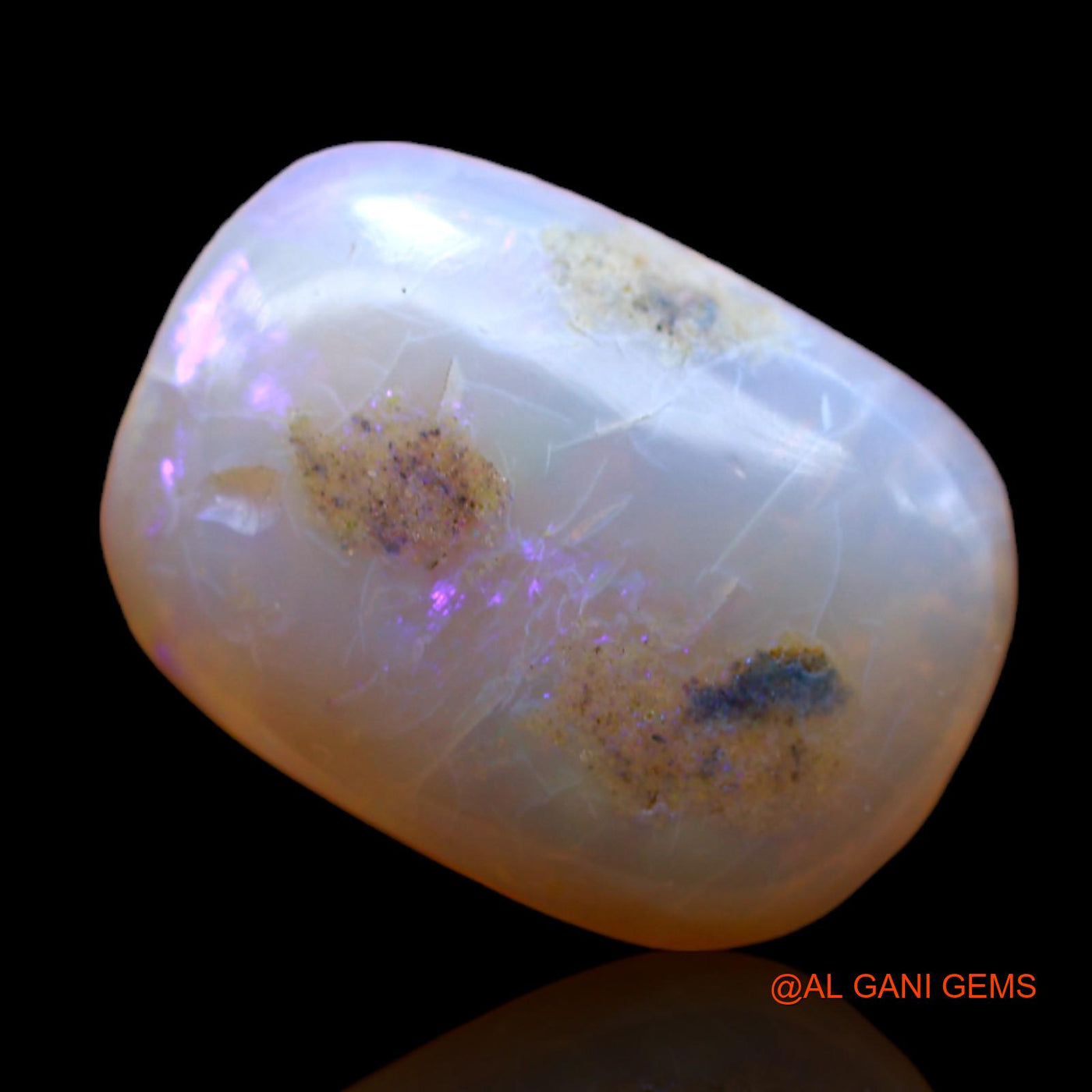 5.00 Cts Natural Australian Fire Opal Loose Gemstone Oval Cabochon 16x11x4 mm AB-534