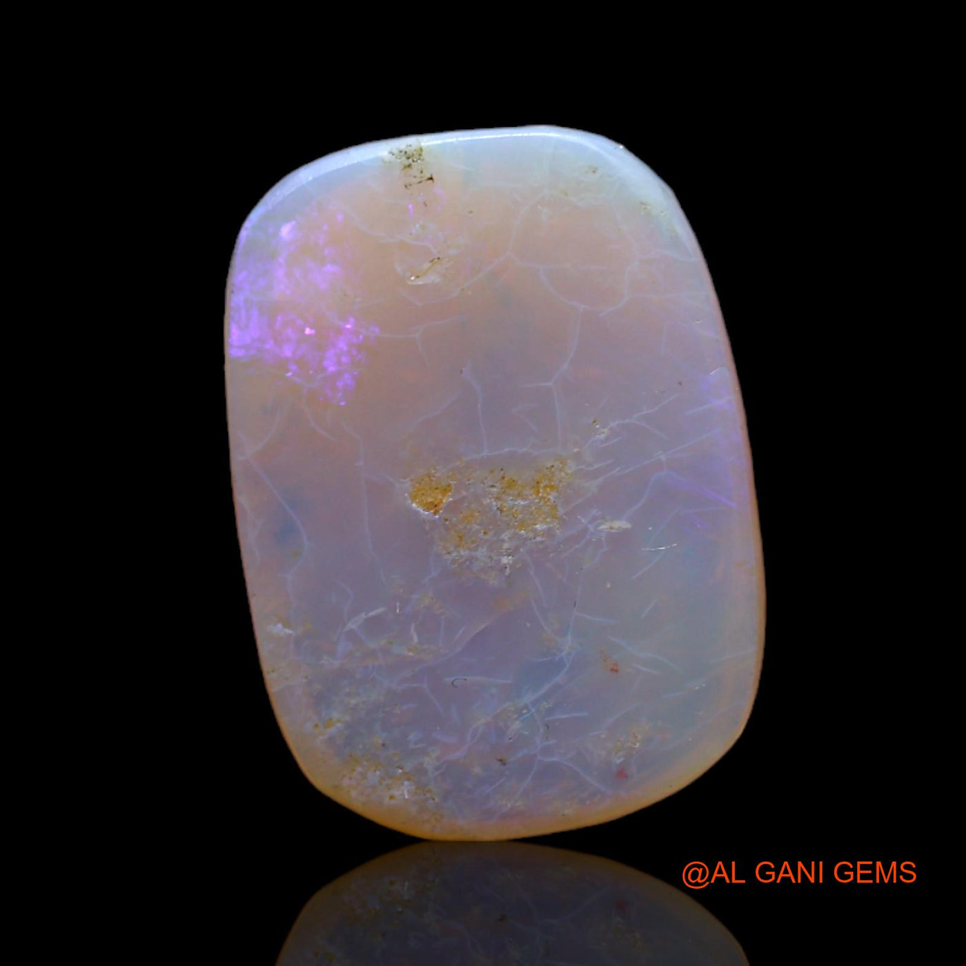 5.00 Cts Natural Australian Fire Opal Loose Gemstone Oval Cabochon 16x11x4 mm AB-534