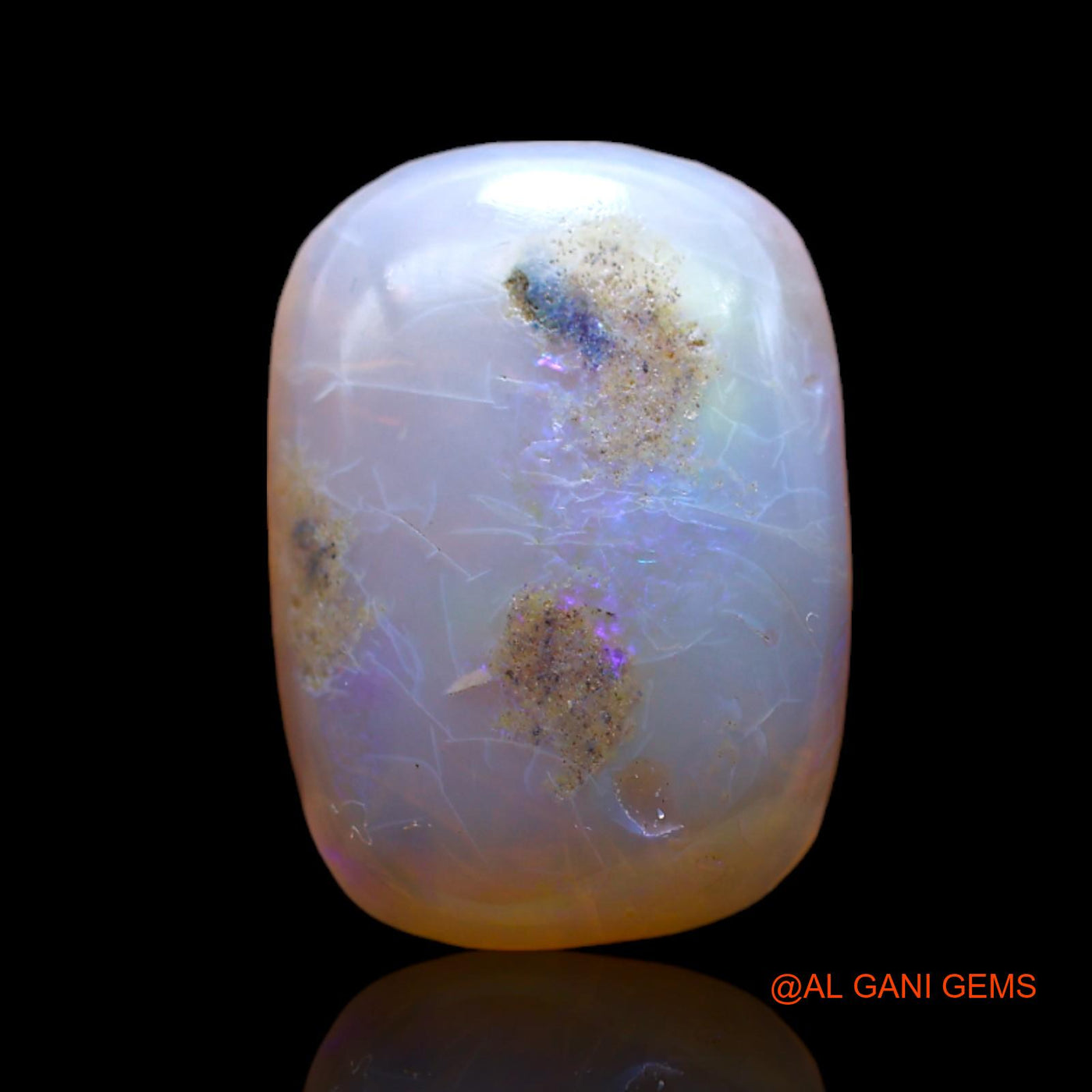 5.00 Cts Natural Australian Fire Opal Loose Gemstone Oval Cabochon 16x11x4 mm AB-534