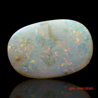 3.00 Cts Natural Australian Fire Opal Loose Gemstone Oval Cabochon 16x11x2 mm AB-536