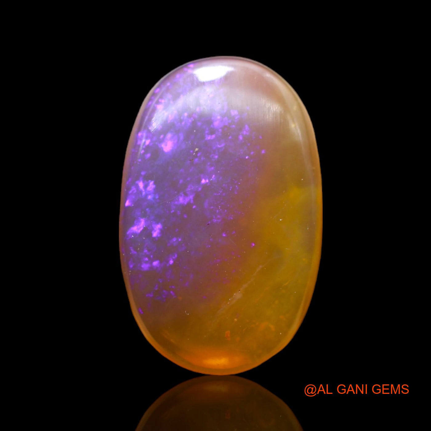 Natural Untreated Fire Opal Loose Gemstone Oval Cabochon From Australia 5.00 Cts 17x11x4 mm AB-538