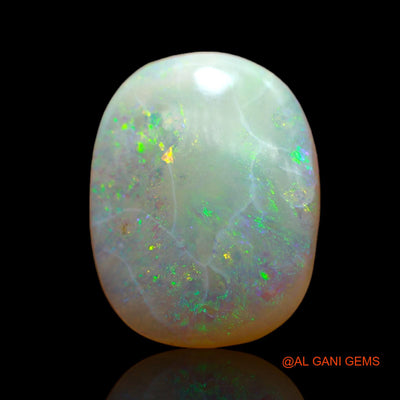 Natural Fire Opal Gemstone 5.00 Cts Loose Oval Cabochon From Australia 16x12x4 mm AB-539