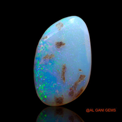 Natural Untreated Fire Opal Loose Gemstone Fancy Cabochon From Australia 7.30 Cts 19x12x5 mm AB-53