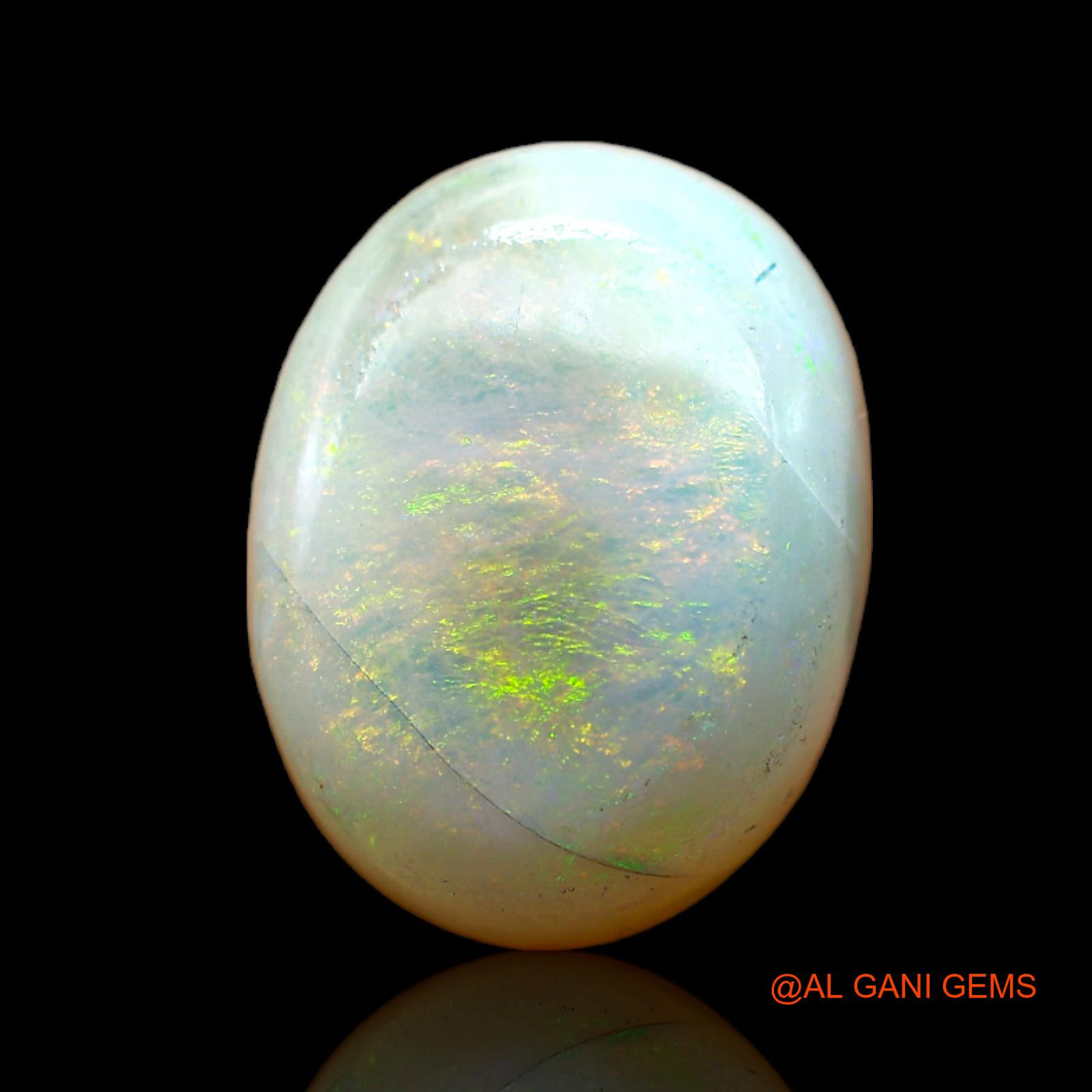 7.00 Cts Natural Australian Fire Opal Loose Gemstone Oval Cabochon 15x11x5 mm AB-540