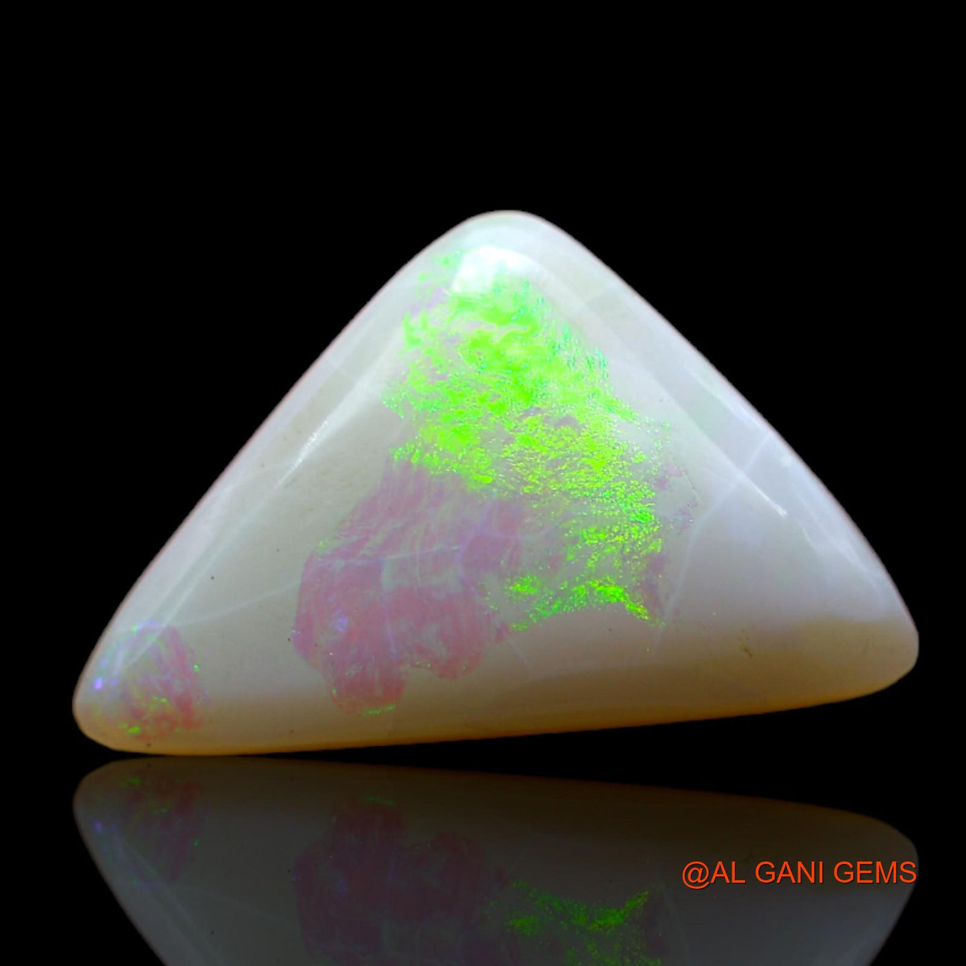 4.00 Cts Natural Australian Fire Opal Loose Gemstone Trillion Cabochon 17x10x5 mm AB-541