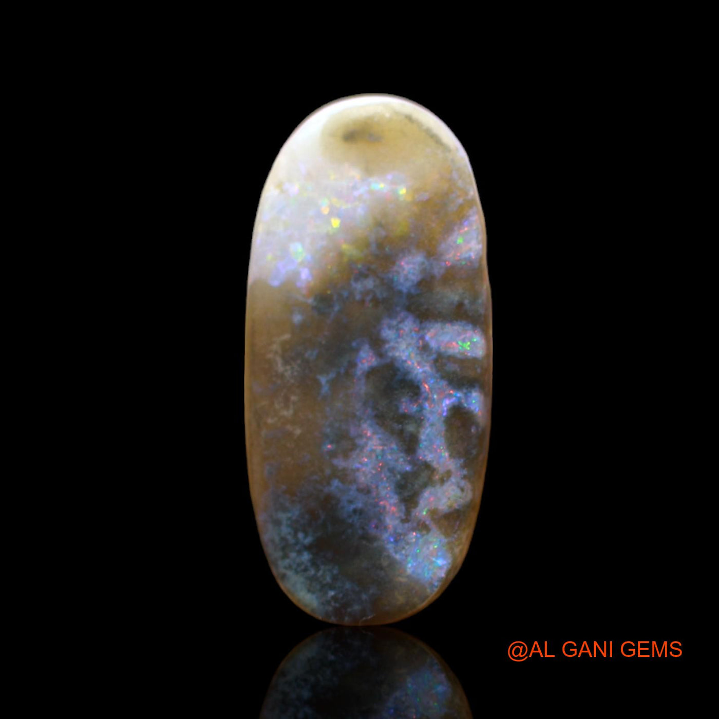 Natural Untreated Fire Opal Loose Gemstone Oval Cabochon From Australia 4.00 Cts 19x9x3 mm AB-542