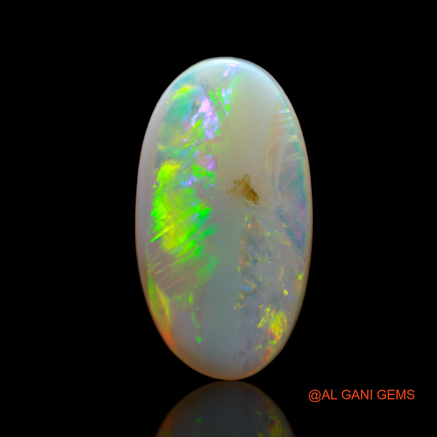 Natural Untreated Fire Opal Loose Gemstone Fancy Cabochon From Australia 3.00 Cts 17x9x3 mm AB-544
