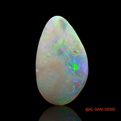 2.00 Cts Unheated Australian Fire Opal Loose Gemstone Fancy Cabochon Natural 17x10x2 mm AB-545
