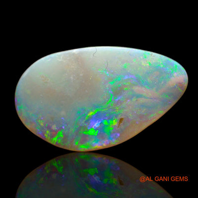2.00 Cts Unheated Australian Fire Opal Loose Gemstone Fancy Cabochon Natural 17x10x2 mm AB-545