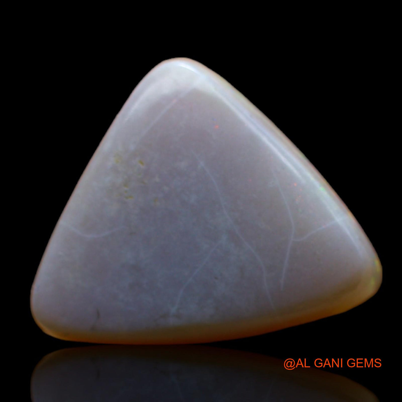 4.00 Cts Natural Australian Fire Opal Trillion Cabochon Loose Gemstone For Jewelry 15x12x4 mm AB-546
