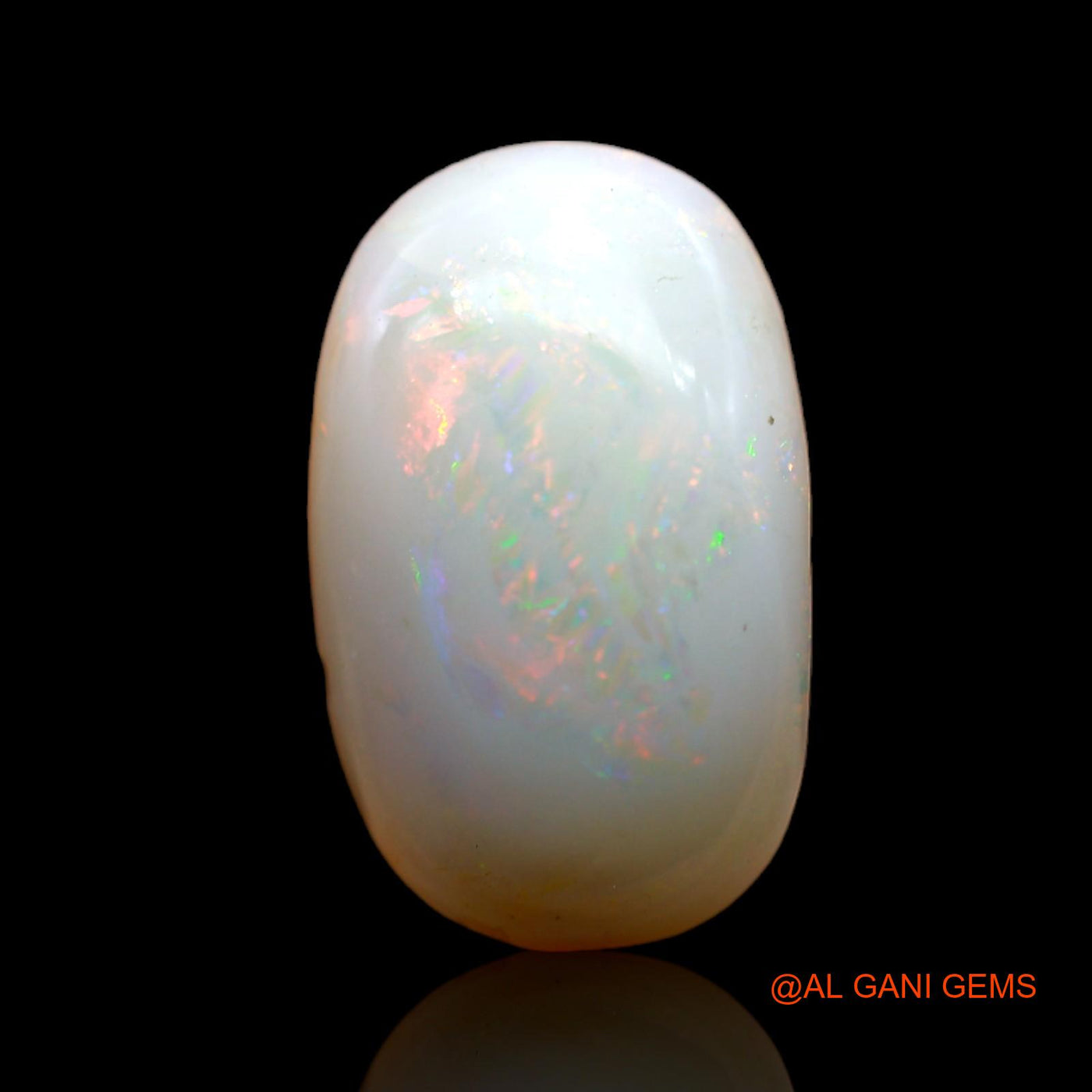Natural Fire Opal Gemstone 4.00 Cts Loose Oval Cabochon From Australia 16x10x4 mm AB-548