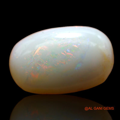 Natural Fire Opal Gemstone 4.00 Cts Loose Oval Cabochon From Australia 16x10x4 mm AB-548