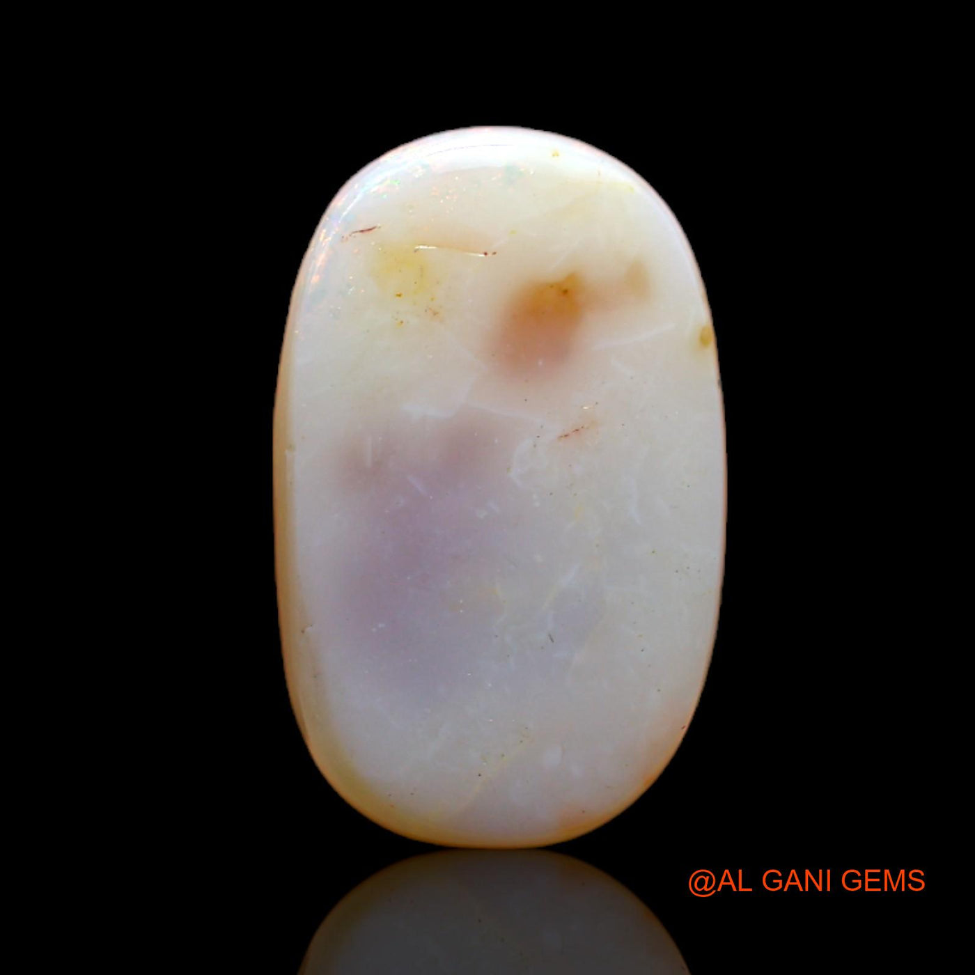 Natural Fire Opal Gemstone 4.00 Cts Loose Oval Cabochon From Australia 16x10x4 mm AB-548